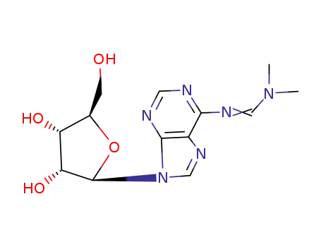Molecular Structure of 17331-15-6 (Adenosine,N-[(dimethylamino)methylene]- )