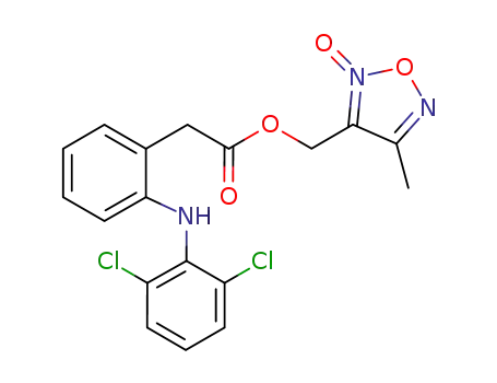 [2-(2,6-dichlorophenylamino)-phenyl]-acetic acid 4-methyl-2-oxy-furazan-3-ylmethyl ester