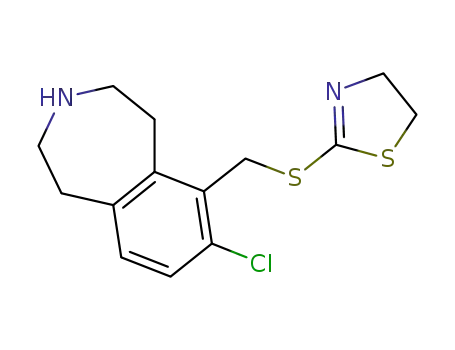 7-chloro-6-(4,5-dihydro-thiazol-2-ylthiomethyl)-2,3,4,5-tetrahydro-1H-benzo[d]azepine