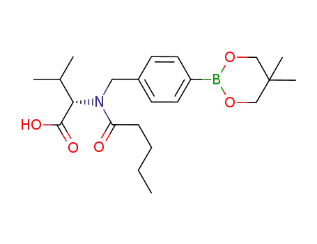 N-[4-(5,5-dimethyl-[1,3,2]dioxaborinan-2-yl)phenyl-4-yl-methyl]-N-pentanoyl-L-valinate