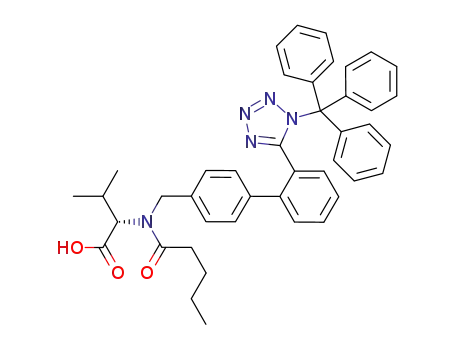 N-pentanoyl-N-(4-(2-(1-trityl-1H-tetrazol-5-yl)phenyl)phenyl)methyl-L-valine
