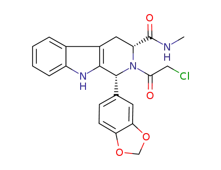 (1R,3R)-1-(benzo[d][1,3]dioxol-5-yl)-2-(2-chloroacetyl)-N-methyl-2,3,4,9-tetrahydro-1H-pyrido[3,4-b]indole-3-carboxamide