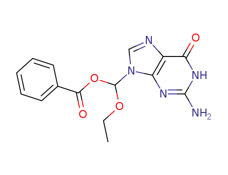 9-(benzoyloxyethoxymethyl)guanine