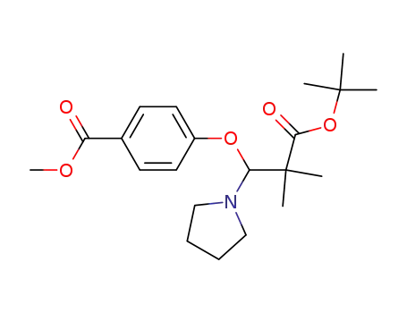 methyl 4-(1-(tert-butoxycarbonyl)-(5R)-isopropyl-(2S)-pyrrolidinylmethoxy)benzoate
