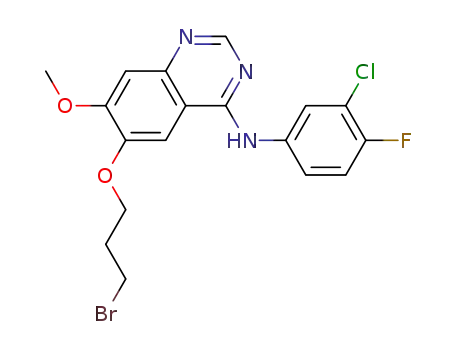 4-(3′-chloro-4′-fluoroanilino)-6-(3-bromopropoxy)-7-methoxyquinazoline