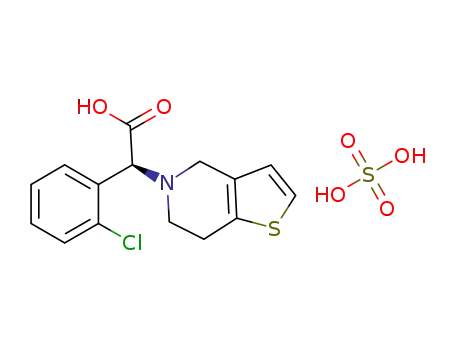 (S)-clopidogrel hydrogen sulfate