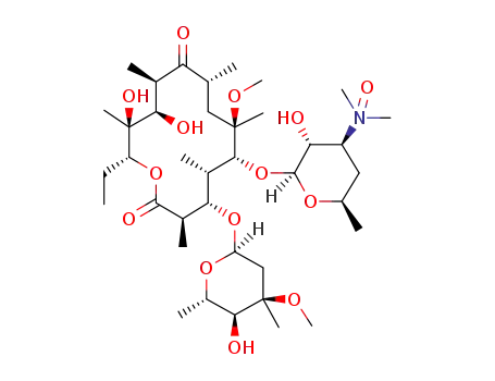 Molecular Structure of 118074-07-0 (Clarithromycin Impurity Q (10 mg) (N-oxide clarithromycin))