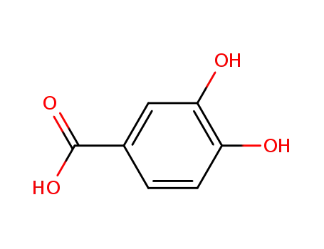 Molecular Structure of 99-50-3 (3,4-Dihydroxybenzoic acid)