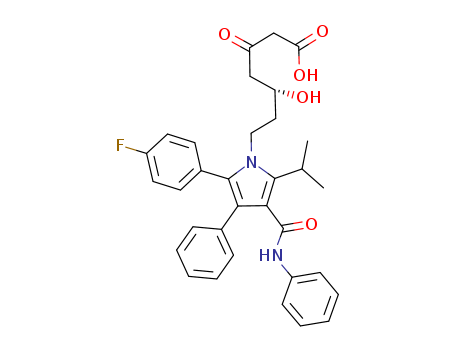 1H-Pyrrole-1-heptanoic acid, 2-(4-fluorophenyl)-d-hydroxy-5-(1-methylethyl)-b-oxo-3-phenyl-4-[(phenyl amino)carbonyl]-, (dR)-