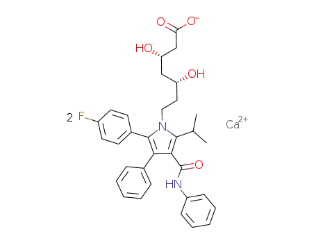 calcium (3S,5R)-7-[2-(4-fluorophenyl)-5-isopropyl-3-phenyl-4-(phenylcarbamoyl)pyrrol-1-yl]-3,5-dihydroxyheptanoate