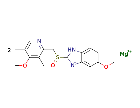 5-methoxy-2[[(4-methoxy-3,5-dimethyl-2-pyridinyl)methyl]sulfinyl]-1H-benzimidazole, magnesium salt