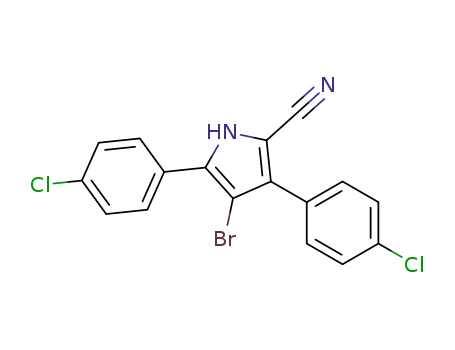 2,4-Bis(p-chlorophenyl)-3-bromo-5-cyanopyrrole