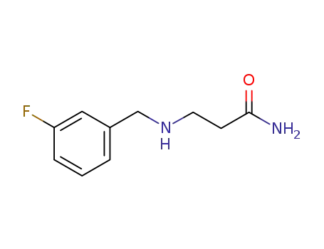 Molecular Structure of 912342-77-9 (Propanamide, 3-[[(3-fluorophenyl)methyl]amino]-)