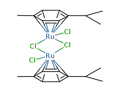 Ruthenium, di-.mu.-chlorodichlorobis[(1,2,3,4,5,6-.eta.)-1-methyl-4-(1-methylethyl)benzene]di-