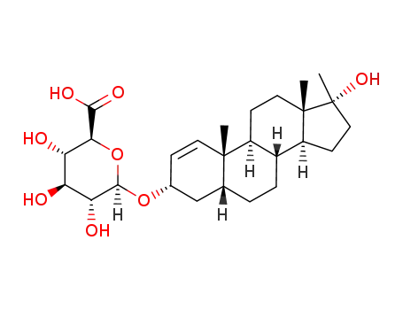 17β-methyl-5β-androst-1-ene-17α-ol-3α-O-glucuronide