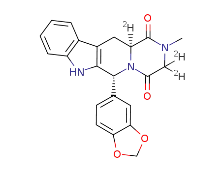 (6R,12aS)-2,3,6,7,12,12a-hexahydro-2-methyl-6-(3,4-methylenedioxyphenyl)-3,3,12a-trideuterio-pyrazino[2',1':6,1]pyrido[3,4-b]indole-1,4-dione