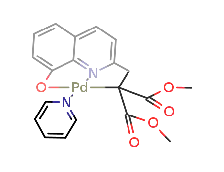 pyridine{2-(2,2-bis(methoxycarbonyl)ethyl)-8-quinolinol-C,N,O}palladium(II)