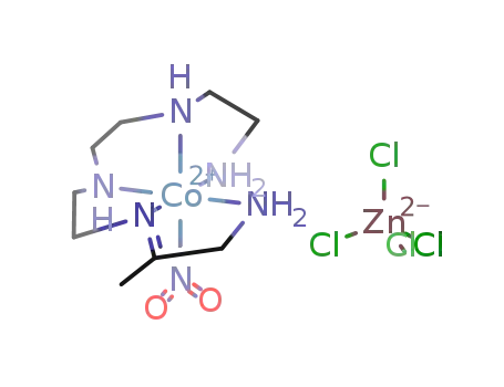 αβ-s-{Co(2-methyl-3,6,9-triazaundec-2-ene-1,11-diamine)NO2}(ZnCl4)