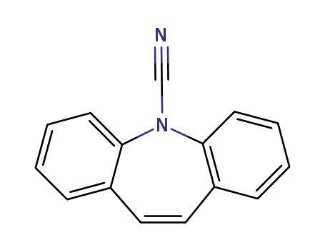 Molecular Structure of 42787-75-7 (5-Cyano-5H-dibenz[b,f]azepine)