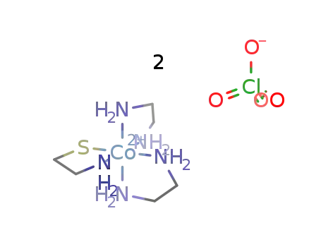 (2-aminoethanethiolato-N,S)bis(1,2-diaminoethane)cobalt(III) perchlorate
