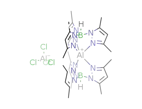 {(tris(3,5-dimethyl-1-pyrazolyl)hydridoborate)2Al}(AlCl4)