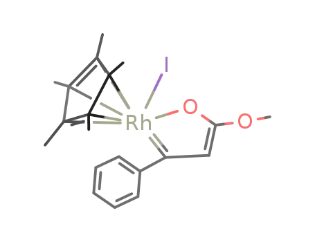 (η5-pentamethylcyclopentadienyl)(CPhCHCOOMe)Irhodium