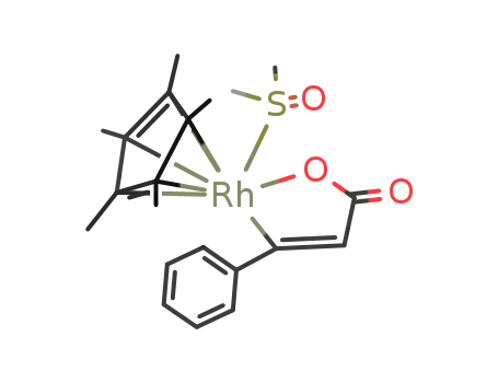 (η5-pentamethylcyclopentadienyl)(CPhCHCOO)(Me2SO)rhodium