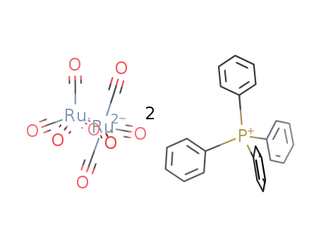 2P(C6H5)4(1+)*Ru2(CO)8(2-)=(P(C6H5)4)2{Ru2(CO)8}