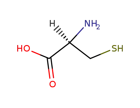 Molecular Structure of 52-90-4 (L-Cysteine)