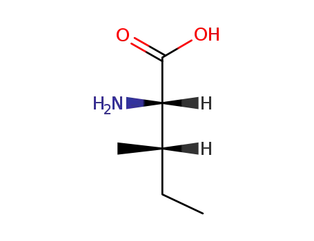 Molecular Structure of 73-32-5 (L-Isoleucine)