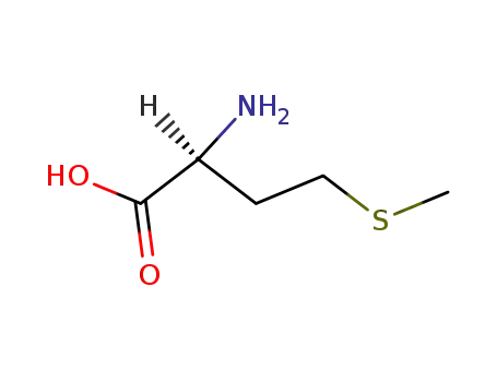 Molecular Structure of 63-68-3 (L-Methionine)