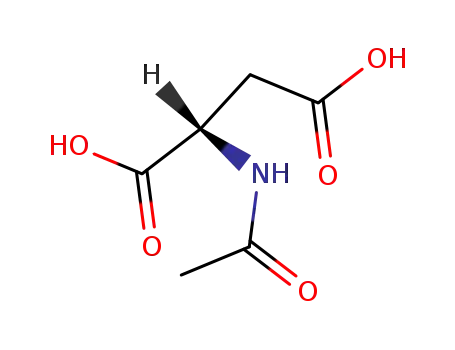 Molecular Structure of 997-55-7 (N-Acetyl-L-aspartic acid)