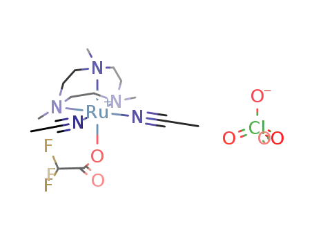 [(1,4,7-trimethyl-1,4,7-triazacyclononane)(CF3CO2)Ru(II)(CH3CN)2]ClO4