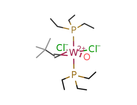 W(O)(CHC(CH3)3)Cl2(P(C2H5)3)2