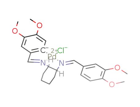 PdCl((OCH3)2C6H3CHNC6H10NCHC6H2(OCH3)2)