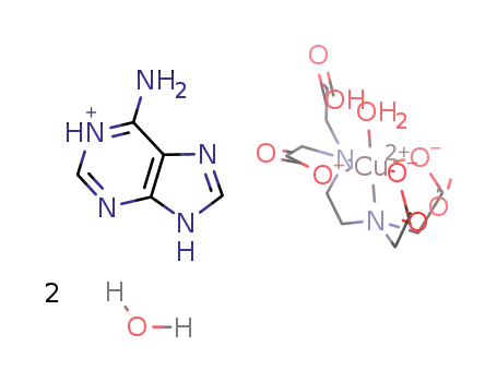 (adeninium [aqua(ethylenediamine-N,N,N'-triacetato-N'-acetic acid)copper]) dihydrate