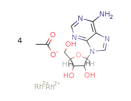 tetrakis-μ-acetato-dirhodium(II) adenosine adduct
