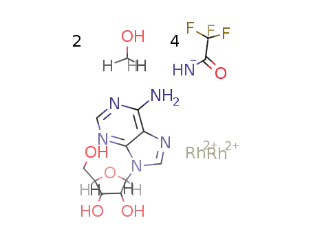 [Rh2(trifluoroacetamido)4(adenosine)]*2CH3OH