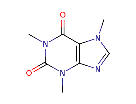 Molecular Structure of 58-08-2 (Caffeine)