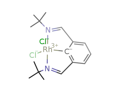 rhodium(III) κC,κN,κN'-bis(N-tert-butyl)isophthalaldimin-2-yl dichloride