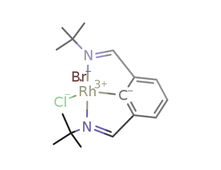 rhodium(III) κC,κN,κN'-bis(N-tert-butyl)isophthalaldimin-2-yl chloride bromide