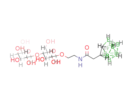 (2-[(1,2-dicarba-nido-undecaborane(12)-1-yl)acetylamino]ethyl) 4-O-(β-D-galactopyranosyl)-β-D-glucopyranoside(1-)