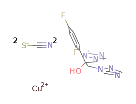 [(α-(2,4-difluorophenyl)-α-(1H-1,2,4-triazol-1-ylmethyl)-1H-1,2,4-triazole-1-ethanol)2 copper(II) (thiocyanate)2]n