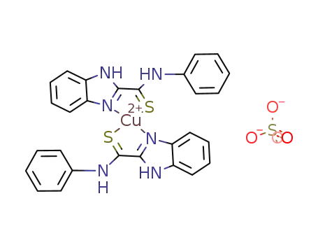 sulfato(benzimidazole-2-N-phenylcarbothioamide)copper(II)