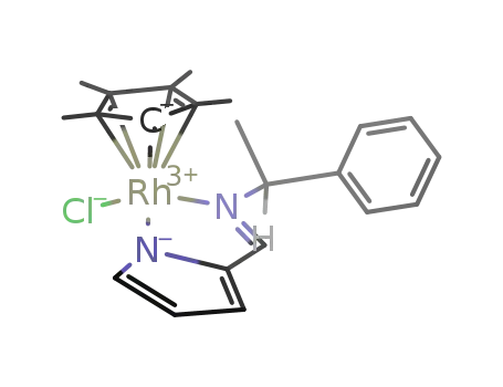 [(pentamethylcyclopentadienyl)((+)-2-N-[(S)-1-phenylethyl]pyrrolcarbaldiminate)chlororhodium]