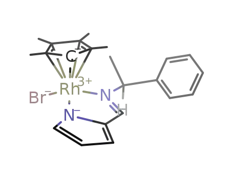 [(pentamethylcyclopentadienyl)((+)-2-N-[(S)-1-phenylethyl]pyrrolcarbaldiminate)bromorhodium]