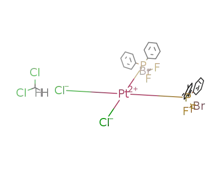 cis-[PtCl2(κ1-Ph2PCF2Br)2]*(dichloromethane)