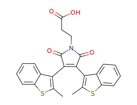 3,4-bis(2-methylbenzo[b]thiophen-3-yl)-1-(propanoic acid-3-yl)-1H-pyrrole-2,5-dione
