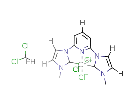[2,6-bis(1-methylimidazol-2-ylidene)pyridine chromium trichloride]*CH2Cl2