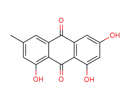 Molecular Structure of 518-82-1 (Emodin)